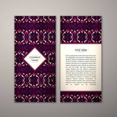 Flyer şablonu ile soyut süsleme