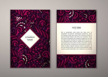 Flyer şablonu ile soyut süsleme