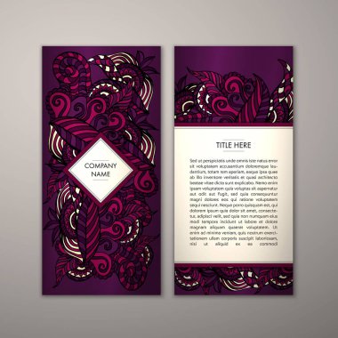 Flyer şablonu ile soyut süsleme