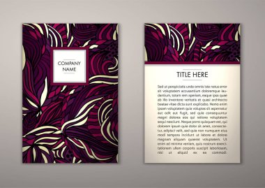 Flyer şablonu ile soyut süsleme