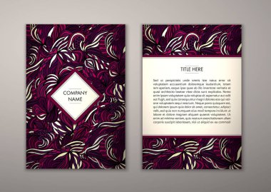 Flyer şablonu ile soyut süsleme