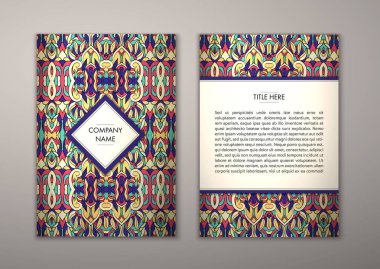 Flyer şablonu ile soyut süsleme