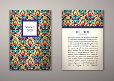 Flyer şablonu ile soyut süsleme