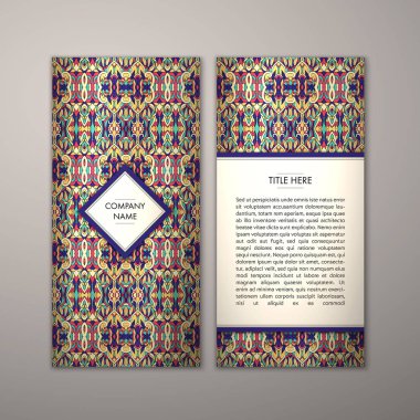 Flyer şablonu ile soyut süsleme