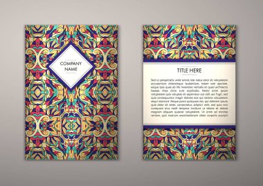 Flyer şablonu ile soyut süsleme