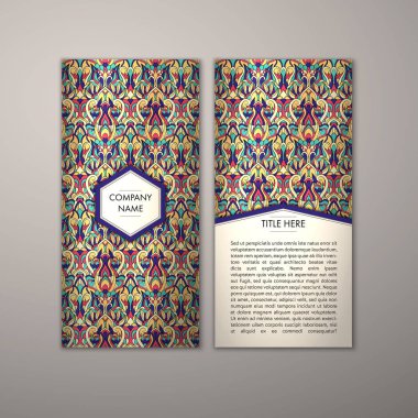 Flyer şablonu ile soyut süsleme