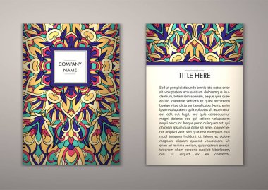 Flyer şablonu ile soyut süsleme