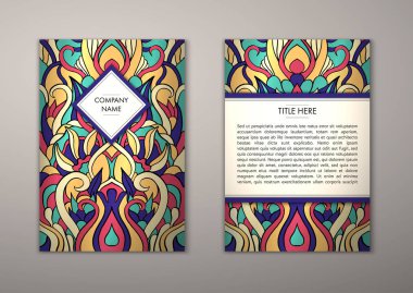 Flyer şablonu ile soyut süsleme