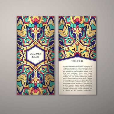 Flyer şablonu ile soyut süsleme