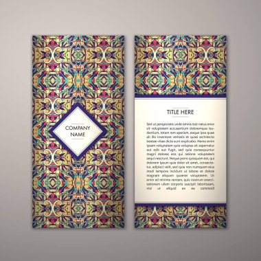 Flyer şablonu ile soyut süsleme