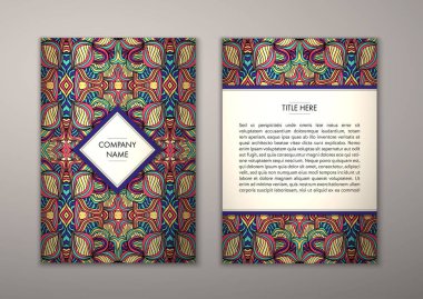 Flyer şablonu ile soyut süsleme