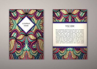 Flyer şablonu ile soyut süsleme