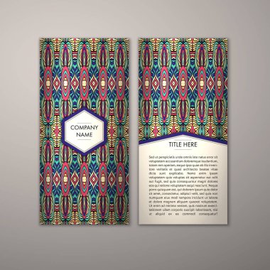 Flyer şablonu ile soyut süsleme