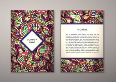 Flyer şablonu ile soyut süsleme