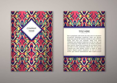 Flyer şablonu ile soyut süsleme