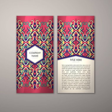 Flyer şablonu ile soyut süsleme