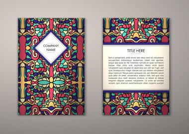 Flyer şablonu ile soyut süsleme