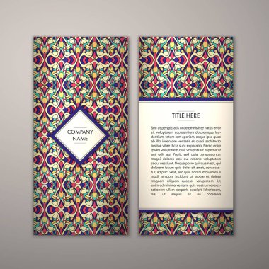 Flyer şablonu ile soyut süsleme