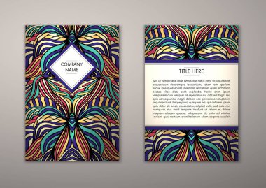 Flyer şablonu ile soyut süsleme