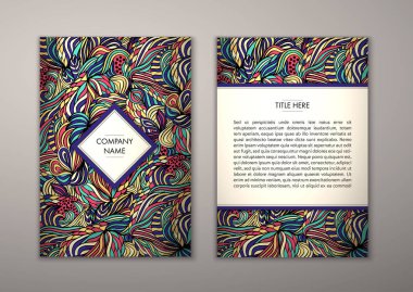Flyer şablonu ile soyut süsleme