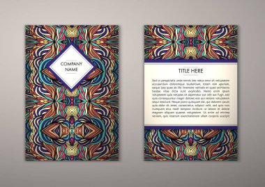 Flyer şablonu ile soyut süsleme