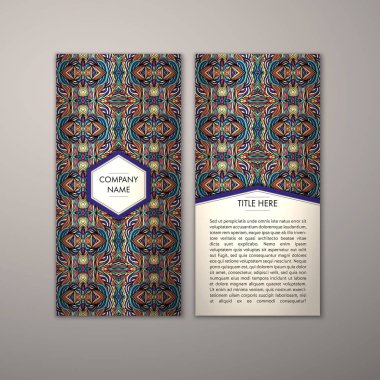 Flyer şablonu ile soyut süsleme