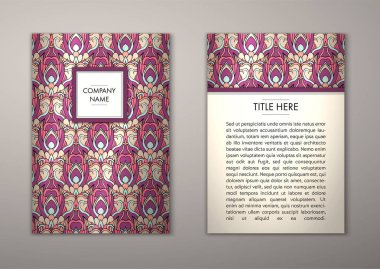 Flyer şablonu ile soyut süsleme