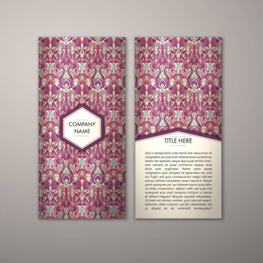 Flyer şablonu ile soyut süsleme