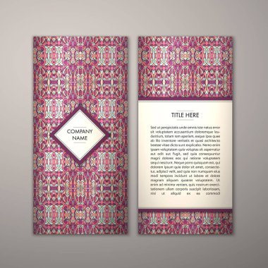 Flyer şablonu ile soyut süsleme