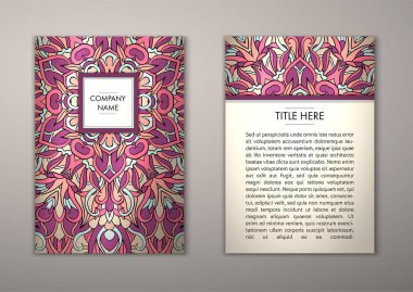 Flyer şablonu ile soyut süsleme