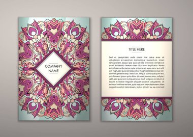 Flyer şablonu ile soyut süsleme