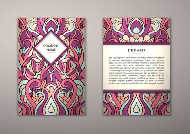 Flyer şablonu ile soyut süsleme