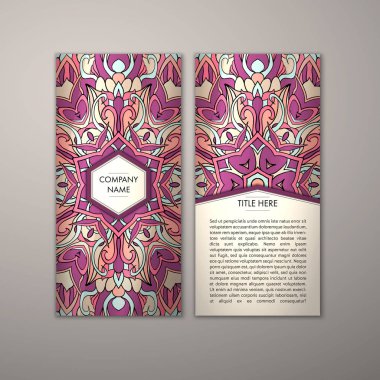 Flyer şablonu ile soyut süsleme