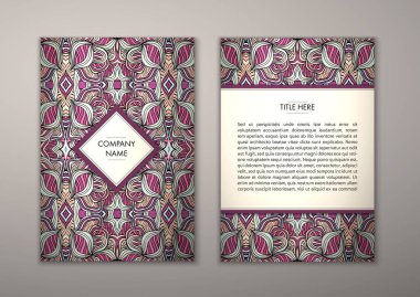 Flyer şablonu ile soyut süsleme