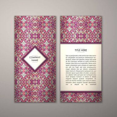 Flyer şablonu ile soyut süsleme