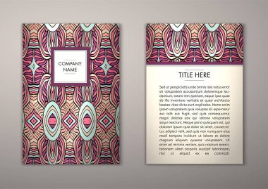 Flyer şablonu ile soyut süsleme