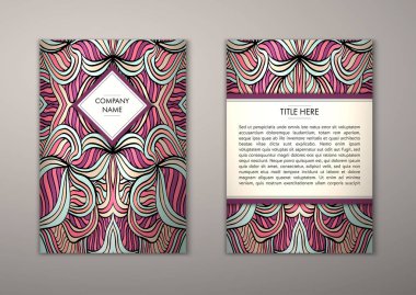 Flyer şablonu ile soyut süsleme