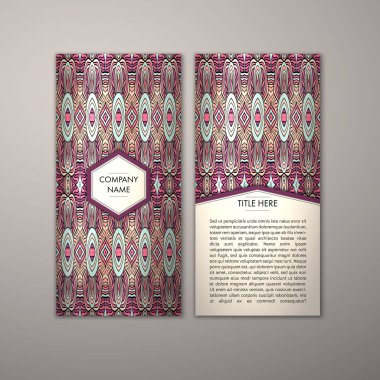 Flyer şablonu ile soyut süsleme