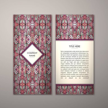 Flyer şablonu ile soyut süsleme