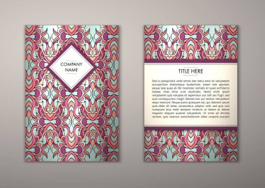 Flyer şablonu ile soyut süsleme