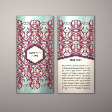 Flyer şablonu ile soyut süsleme