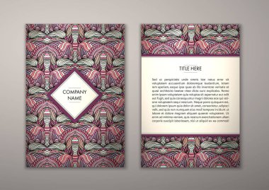 Flyer şablonu ile soyut süsleme