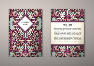 Flyer şablonu ile soyut süsleme