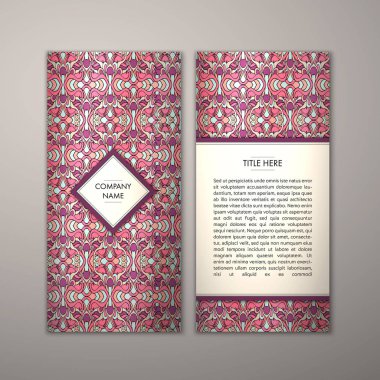 Flyer şablonu ile soyut süsleme