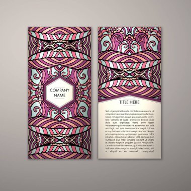 Flyer şablonu ile soyut süsleme