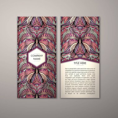 Flyer şablonu ile soyut süsleme