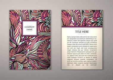 Flyer şablonu ile soyut süsleme