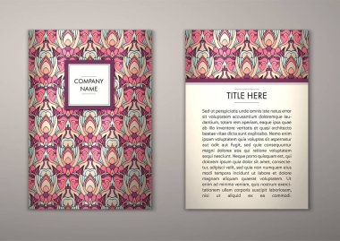 Flyer şablonu ile soyut süsleme