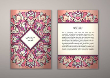 Flyer şablonu ile soyut süsleme