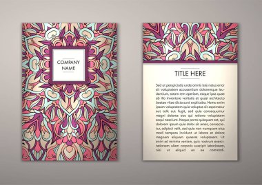 Flyer şablonu ile soyut süsleme